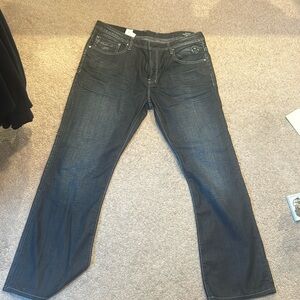 Dark washed, never worn
